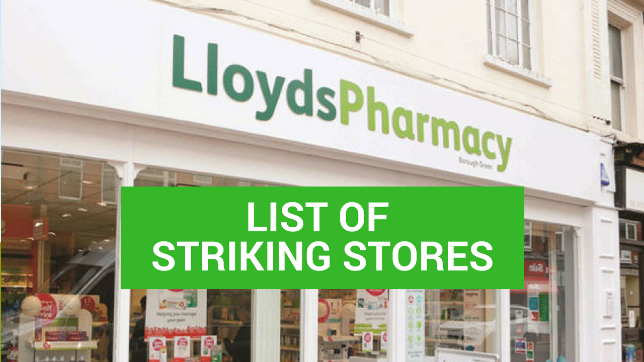 30 Lloyds Pharmacy Stores Affected By Tomorrow s Industrial Action 30-lloyds-pharmacy-stores-affected-by-tomorrow-s-industrial-action