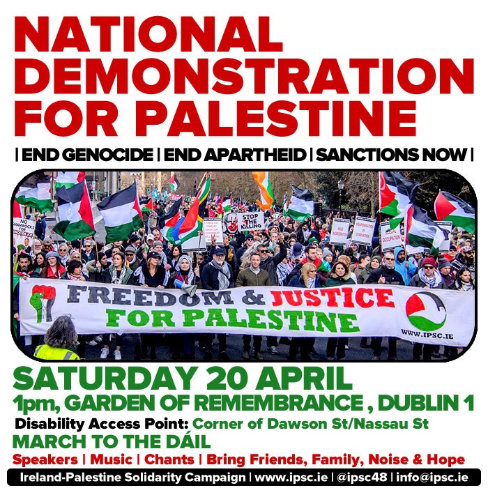 Mandate supports Saturday's National Demonstration for Palestine ...